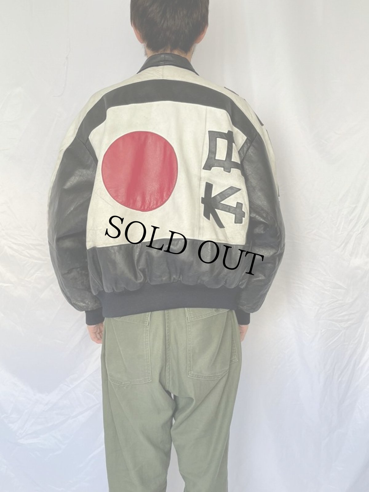 画像5: 80's REBELLE "日本 JAPAN" シングルレザージャケット SIZE3 (5)