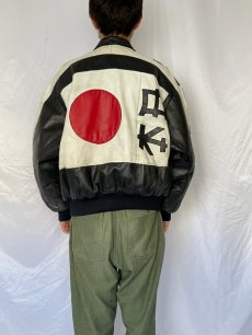 画像5: 80's REBELLE "日本 JAPAN" シングルレザージャケット SIZE3 (5)