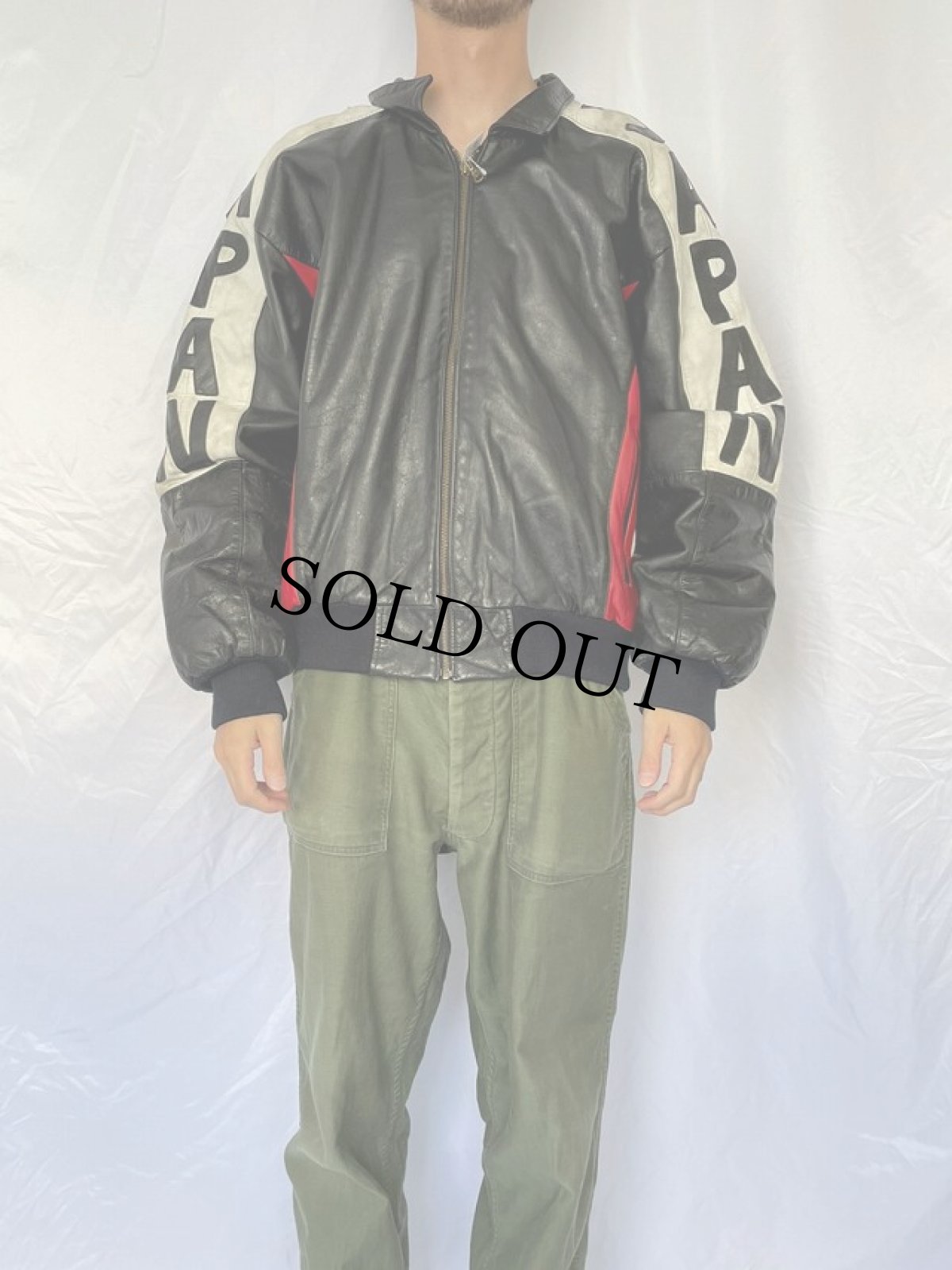 画像3: 80's REBELLE "日本 JAPAN" シングルレザージャケット SIZE3 (3)