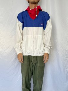 画像2: 90's POLO SPORT Ralph Lauren 切り替えコットンジップパーカー M (2)