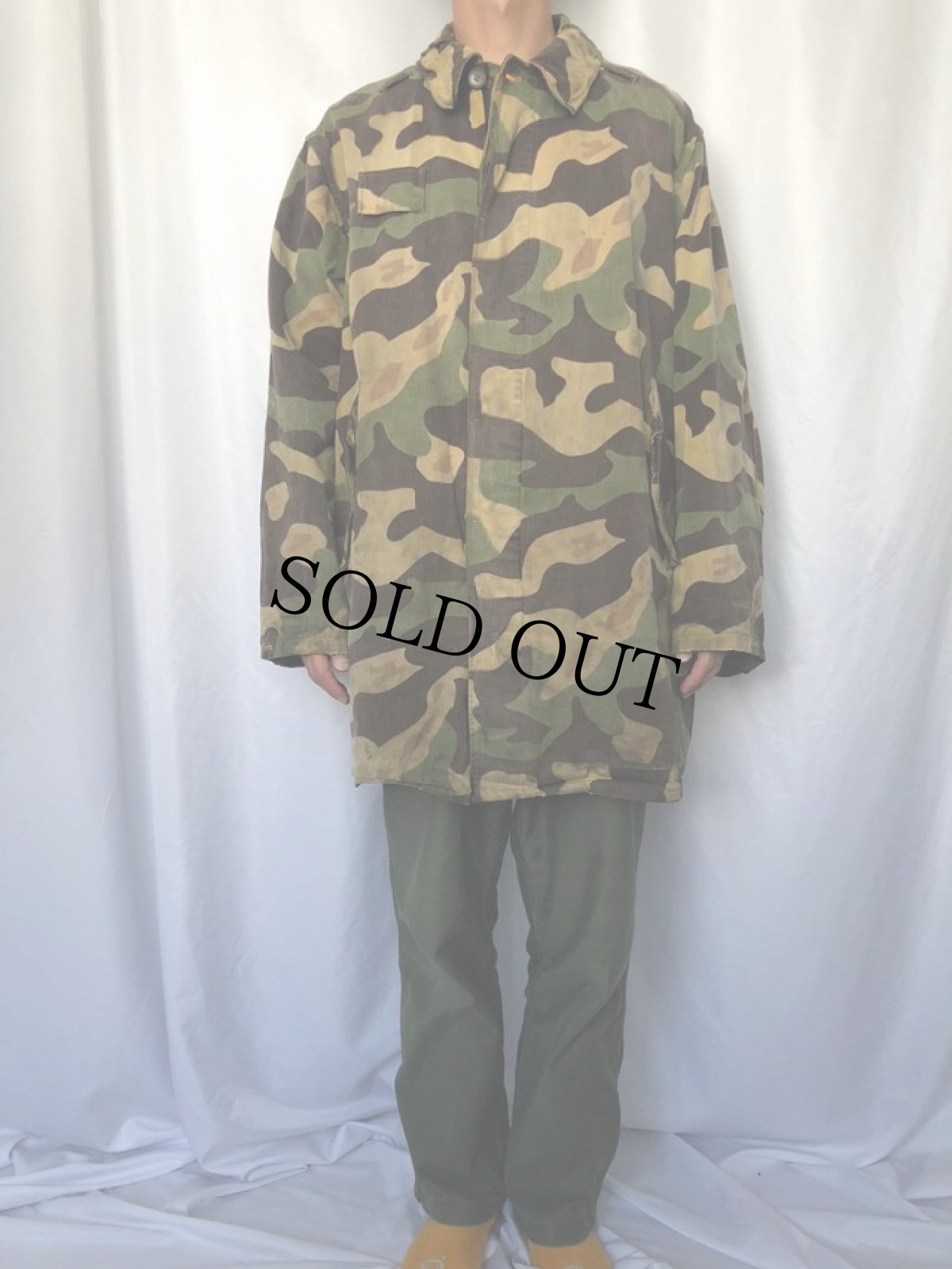 画像2: 60's チェコスロバキア軍 サラマンダーカモ柄コート (2)