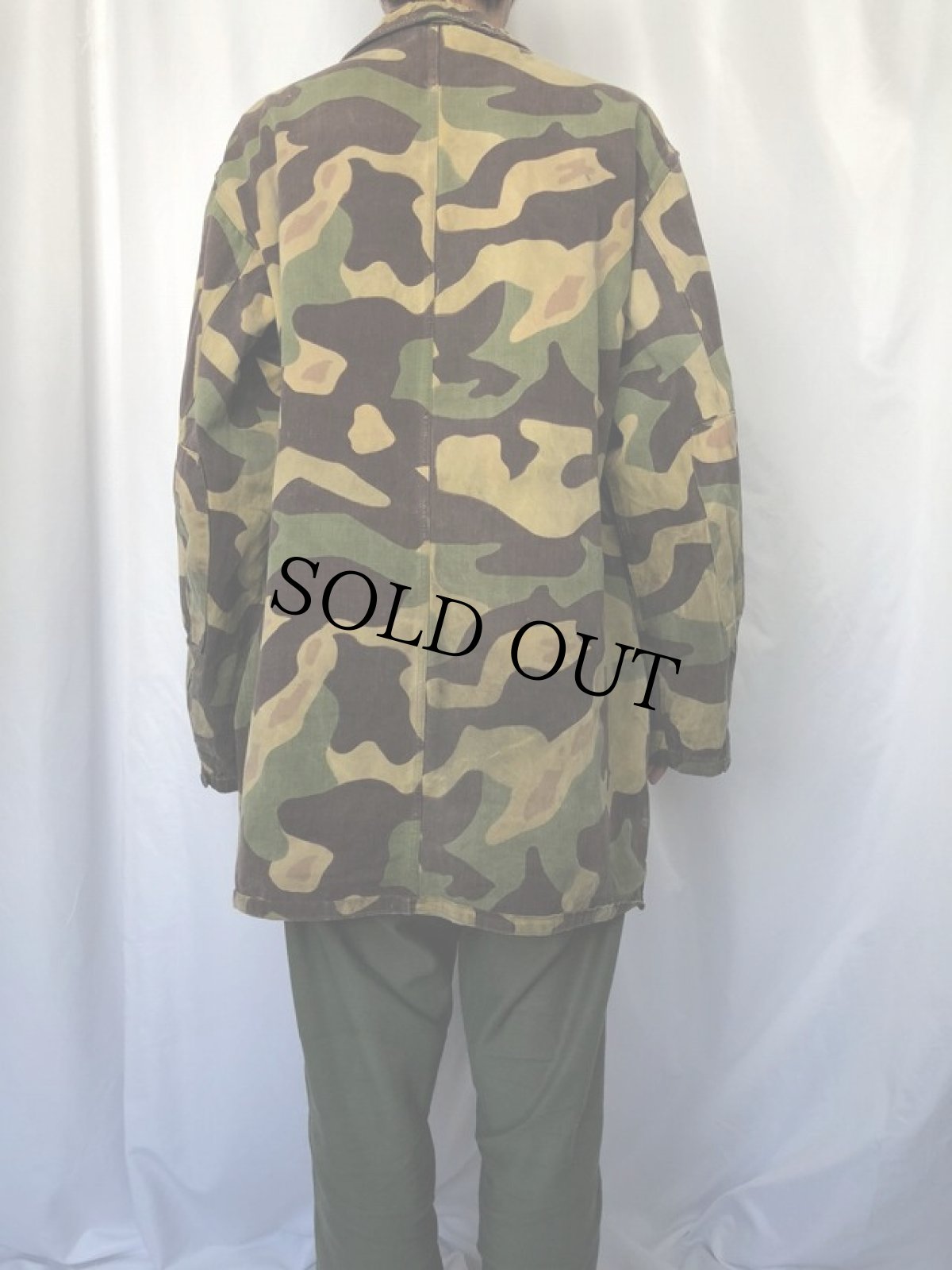 画像4: 60's チェコスロバキア軍 サラマンダーカモ柄コート (4)