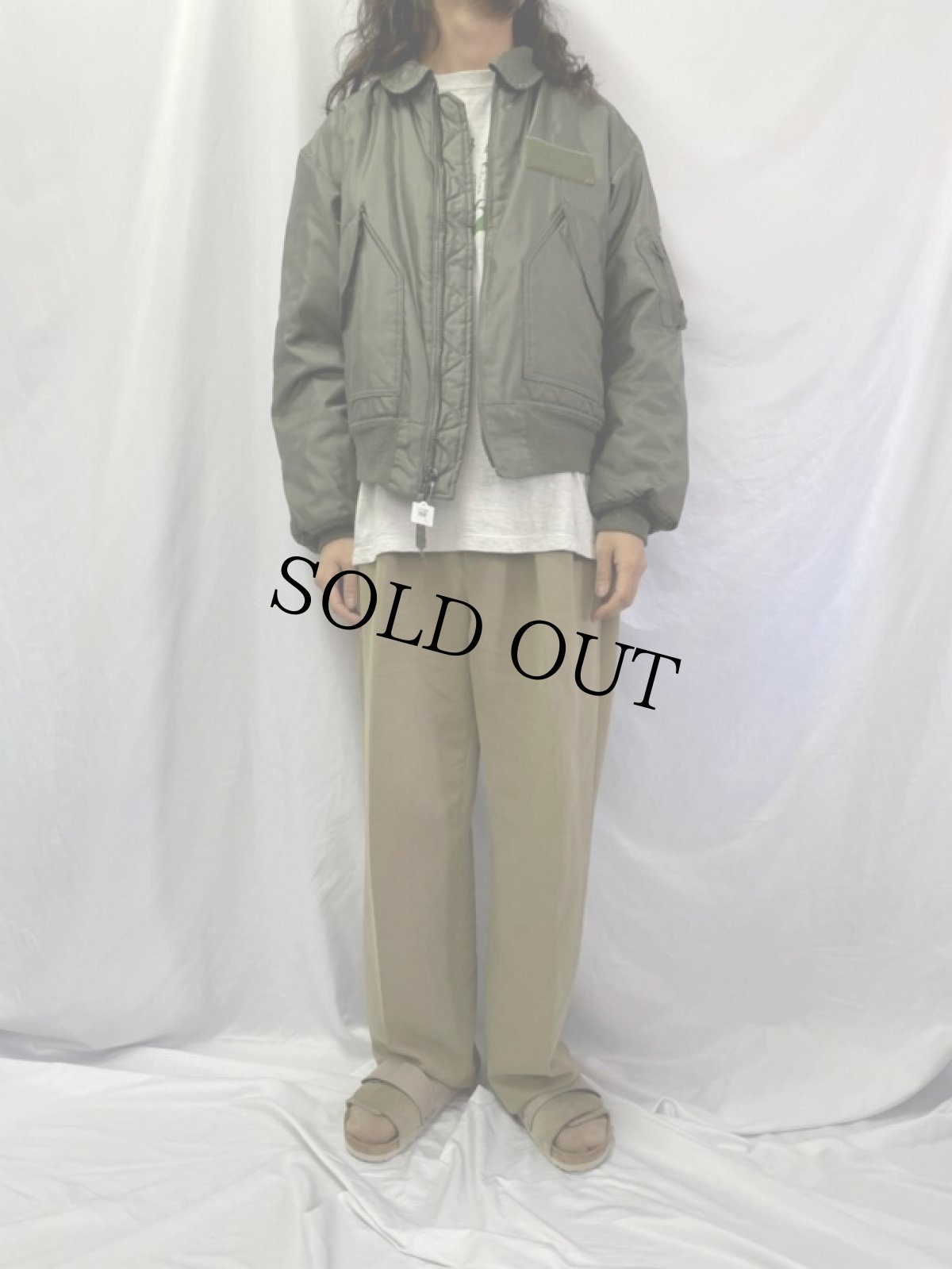 画像2: 90's U.S.AIR FORCE CWU-45/P Flight Jacket LARGE (2)