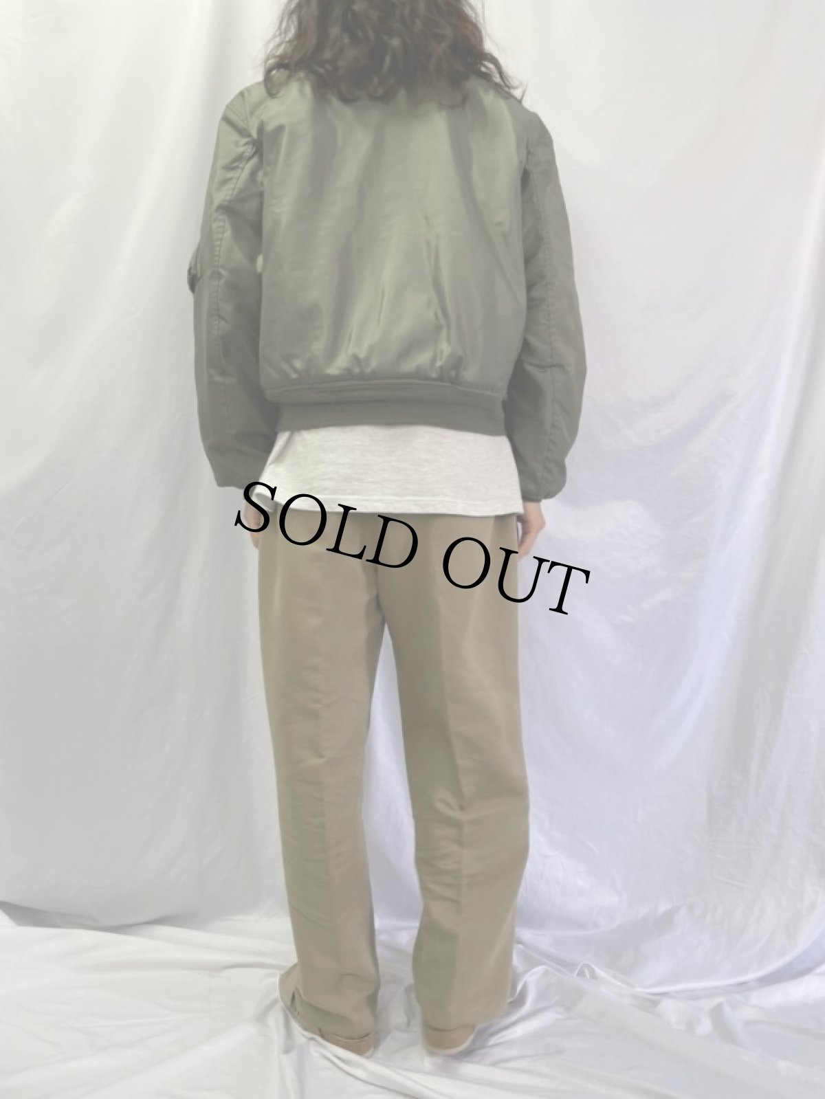 画像4: 90's U.S.AIR FORCE CWU-45/P Flight Jacket LARGE (4)