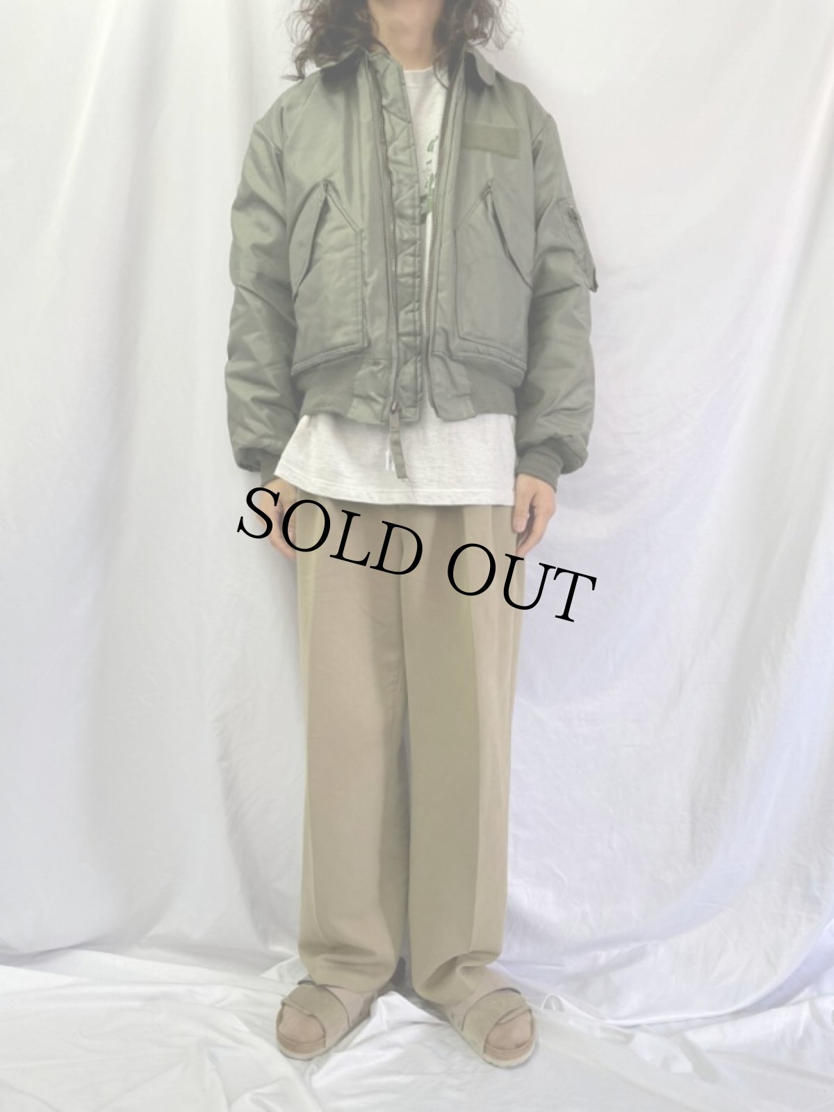 画像2: 80's U.S.AIR FORCE CWU-45/P Flight Jacket MEDIUM (2)