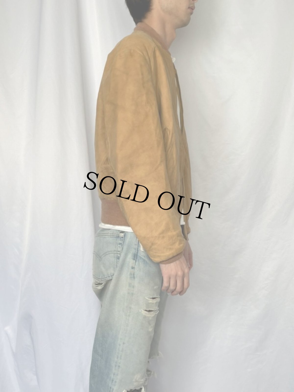 画像3: 50〜60's CALIFORNIA SPORTSWEAR ヌバックレザージャケット (3)