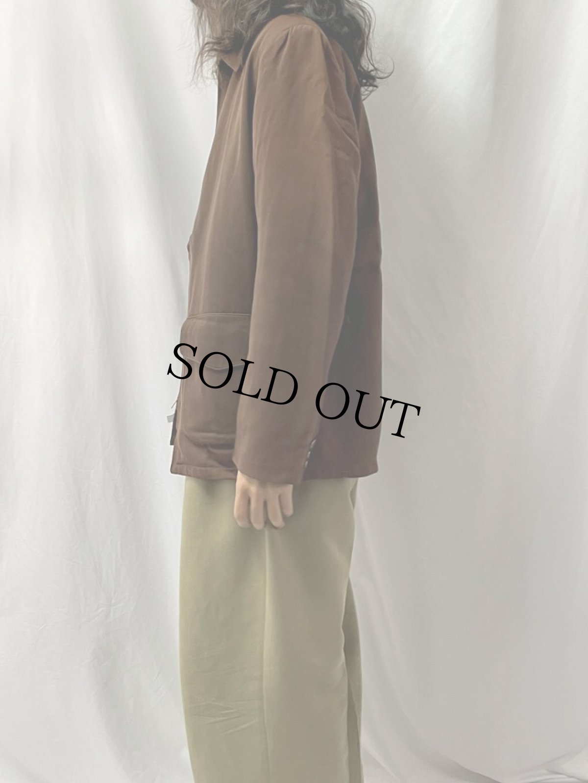 画像3: 50's Irvin Foster USA製 キルティングライナー付き レーヨンギャバジン スポーツジャケット 38 (3)