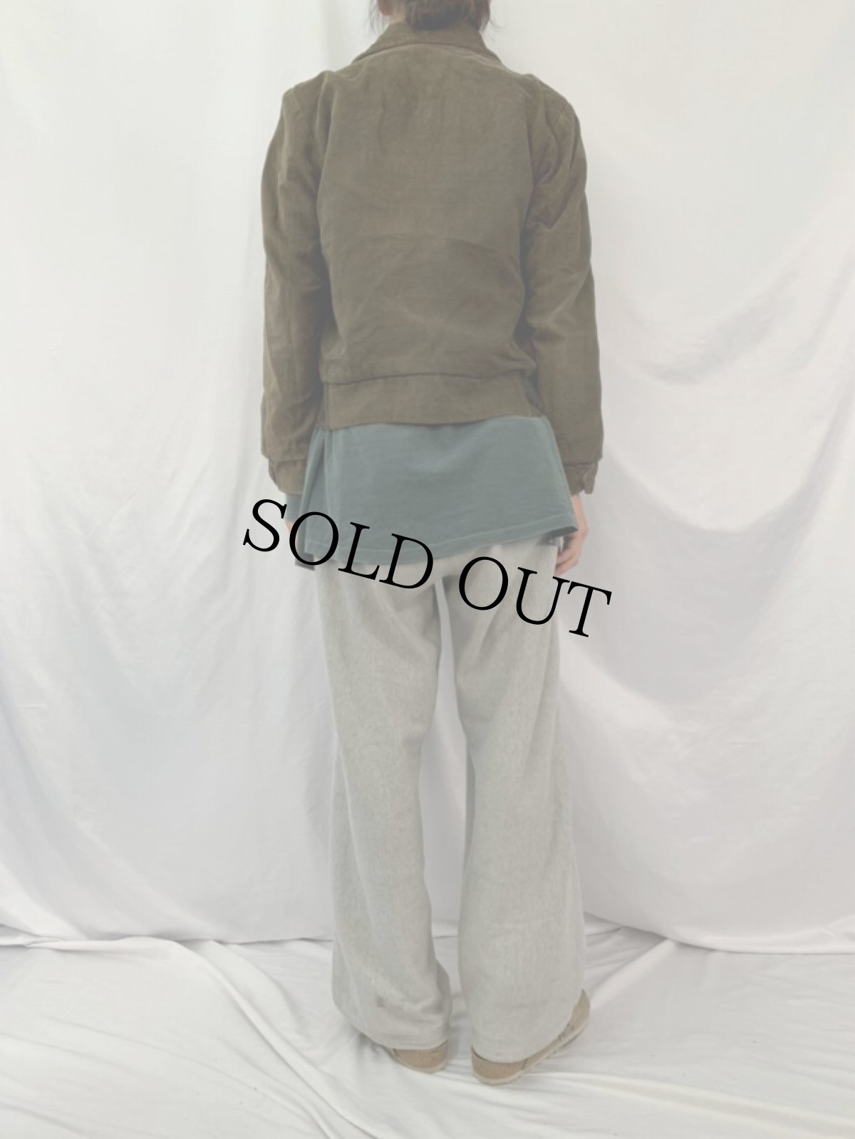 画像8: 50's リバーシブル コーデュロイ×レーヨンギャバジンジャケット (8)