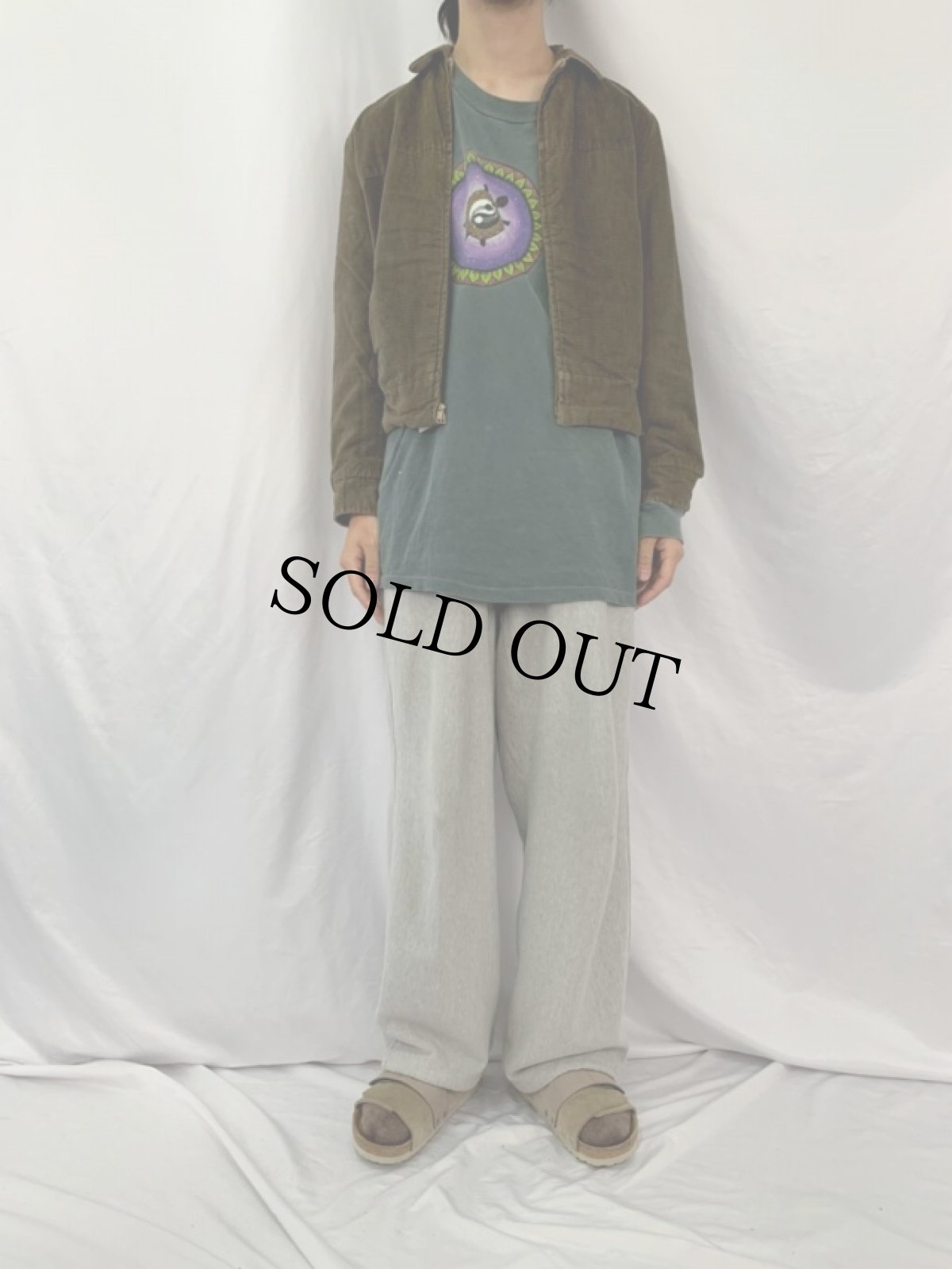 画像6: 50's リバーシブル コーデュロイ×レーヨンギャバジンジャケット (6)