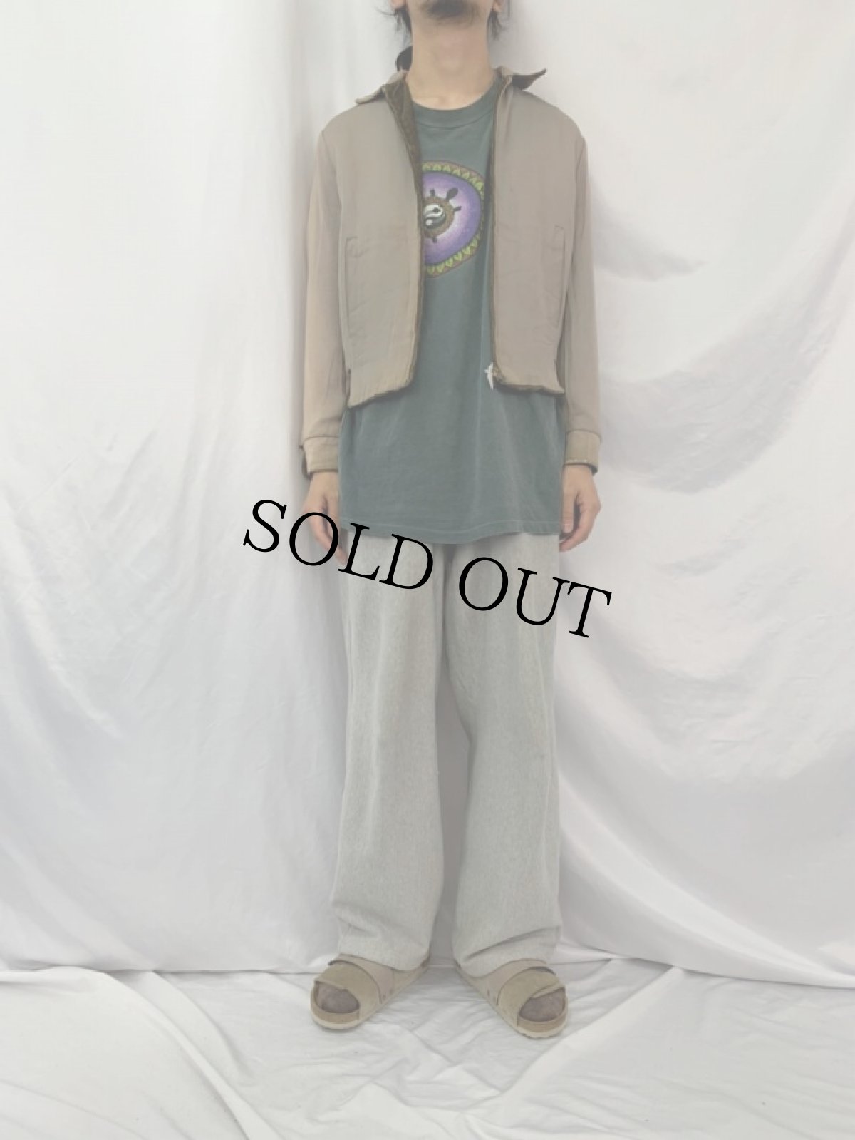 画像3: 50's リバーシブル コーデュロイ×レーヨンギャバジンジャケット (3)