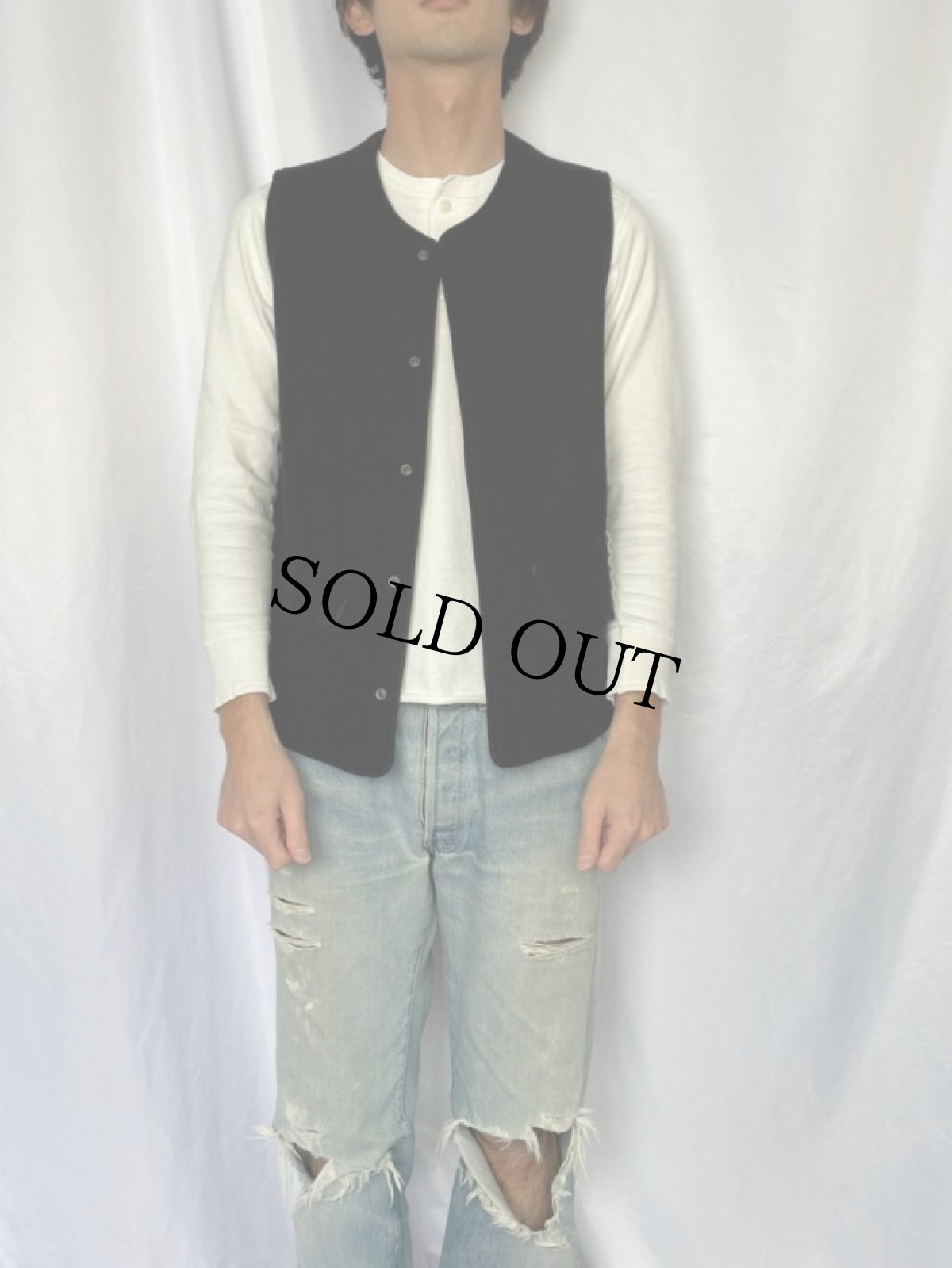 画像2: KAPITAL メルトンベスト 3 (2)