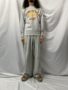 画像2: 90's Champion REVERSE WEAVE USA製 "NORWOOD-FONTBONNE ACADEMY" プリントスウェット M (2)