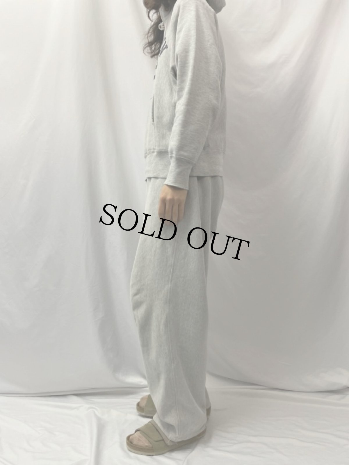 画像3: 80's Champion REVERSE WEAVE USA製 トリコタグ "GEORGETOWN CREW" プリントスウェットフーディー M (3)