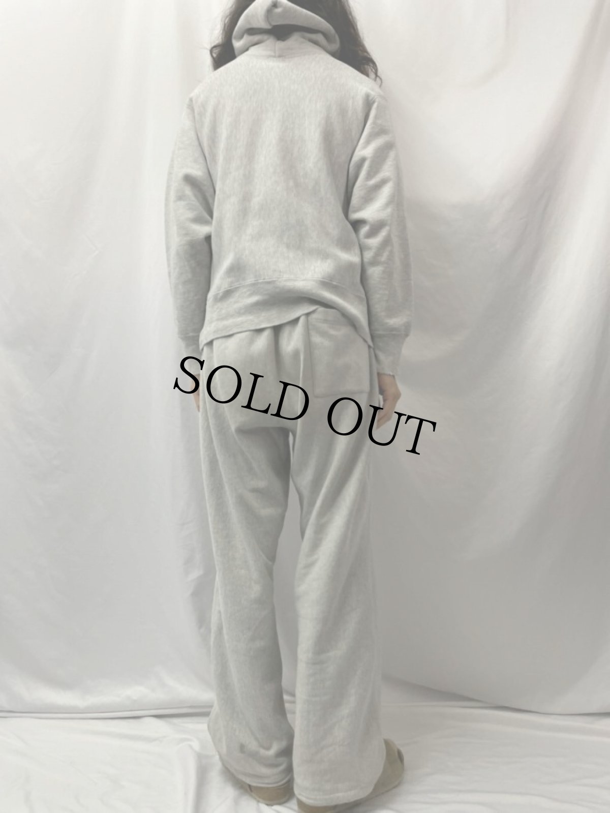 画像4: 80's Champion REVERSE WEAVE USA製 トリコタグ "GEORGETOWN CREW" プリントスウェットフーディー M (4)