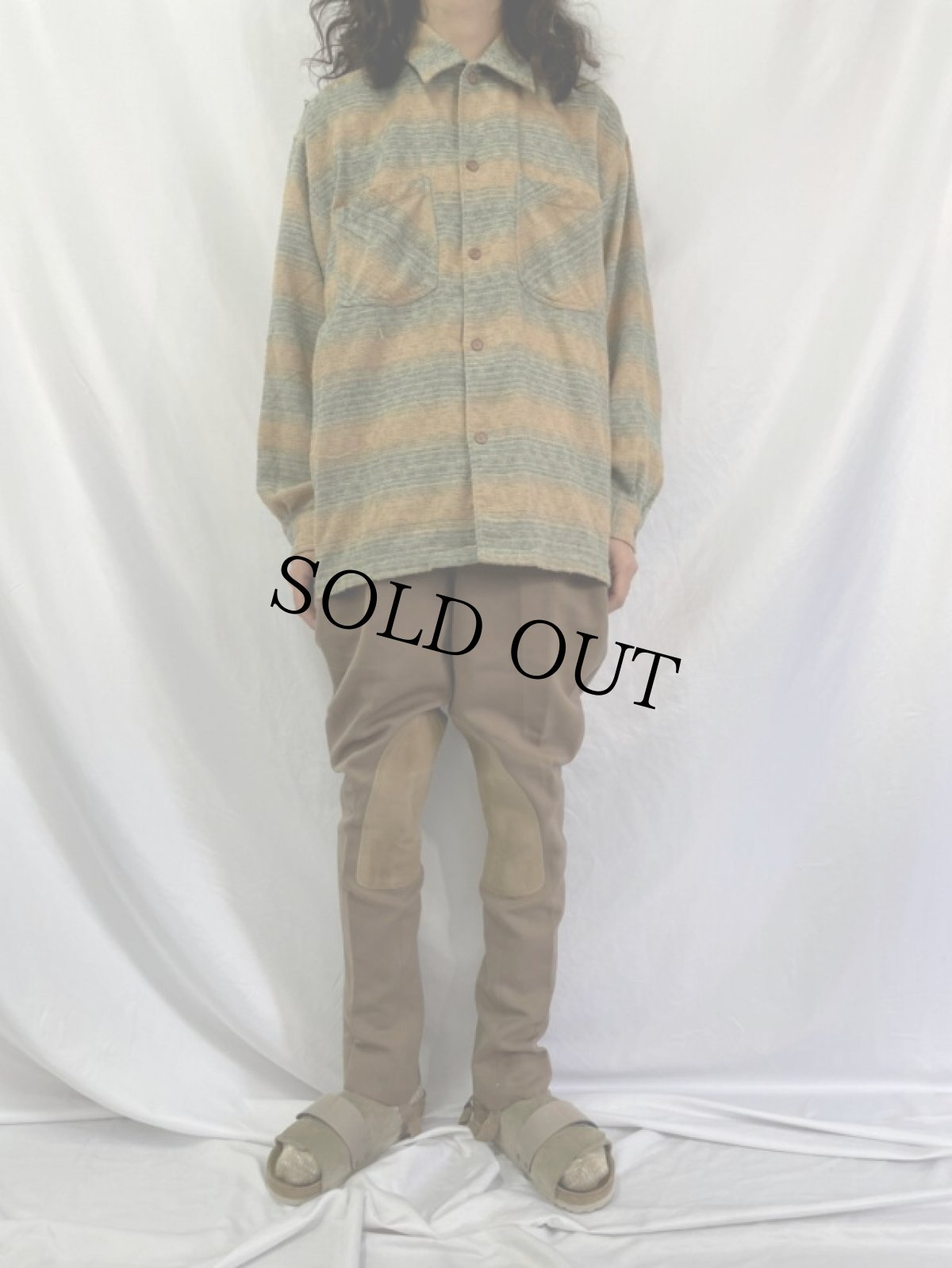 画像2: 40's REAL SPORT ウィップコード ジョッパーズパンツ W31 (2)