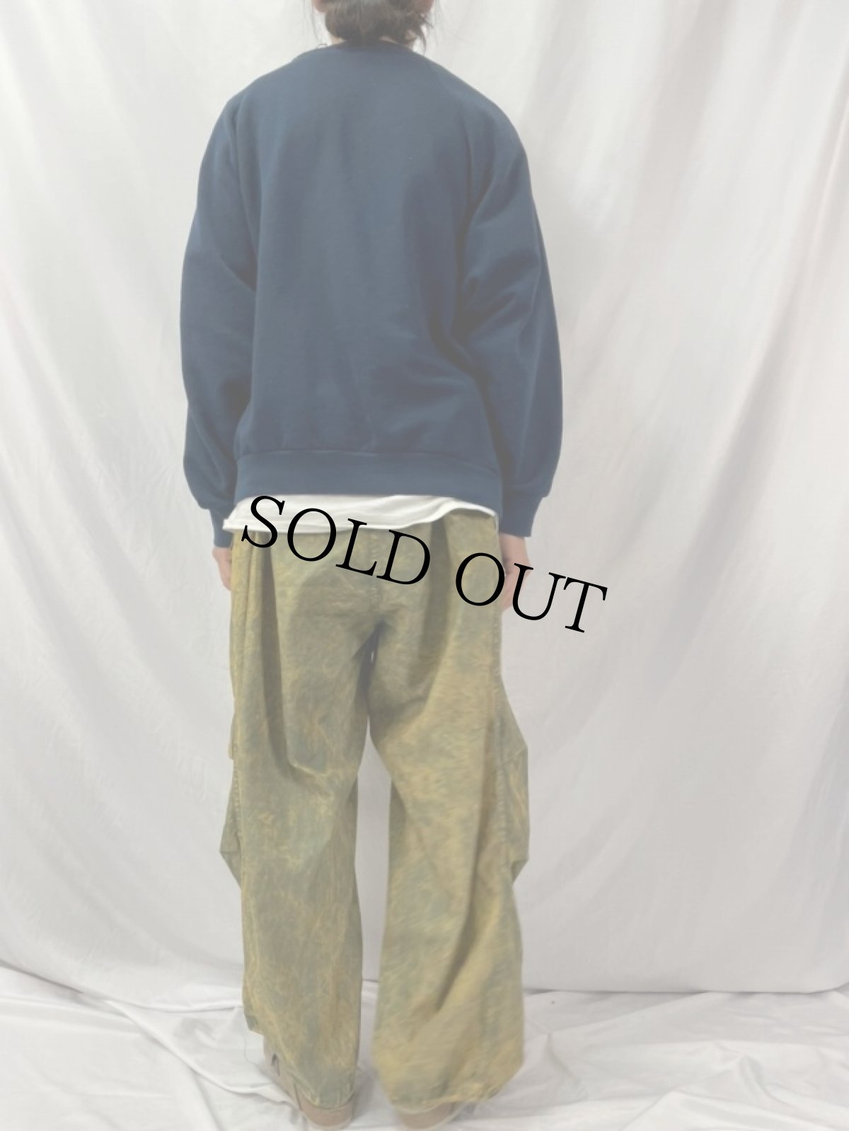 画像4: 70's U.S.ARMY 後染め×ケミカルウォッシュ オーバーパンツ LARGE-REGULAR (4)