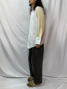 画像3: Brooks Brothers USA製 ストライプ柄 クレイジーパターン ウィングカラーシャツ (3)