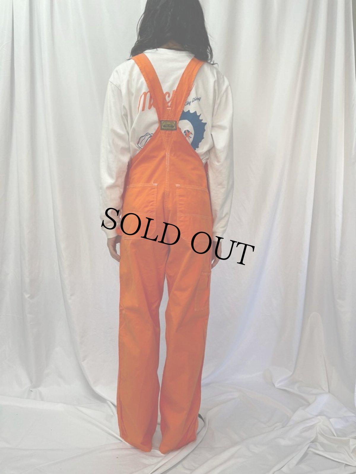 画像4: 60's WASHINGTON DEE-CEE ワッペン付き カラーオーバーオール (4)