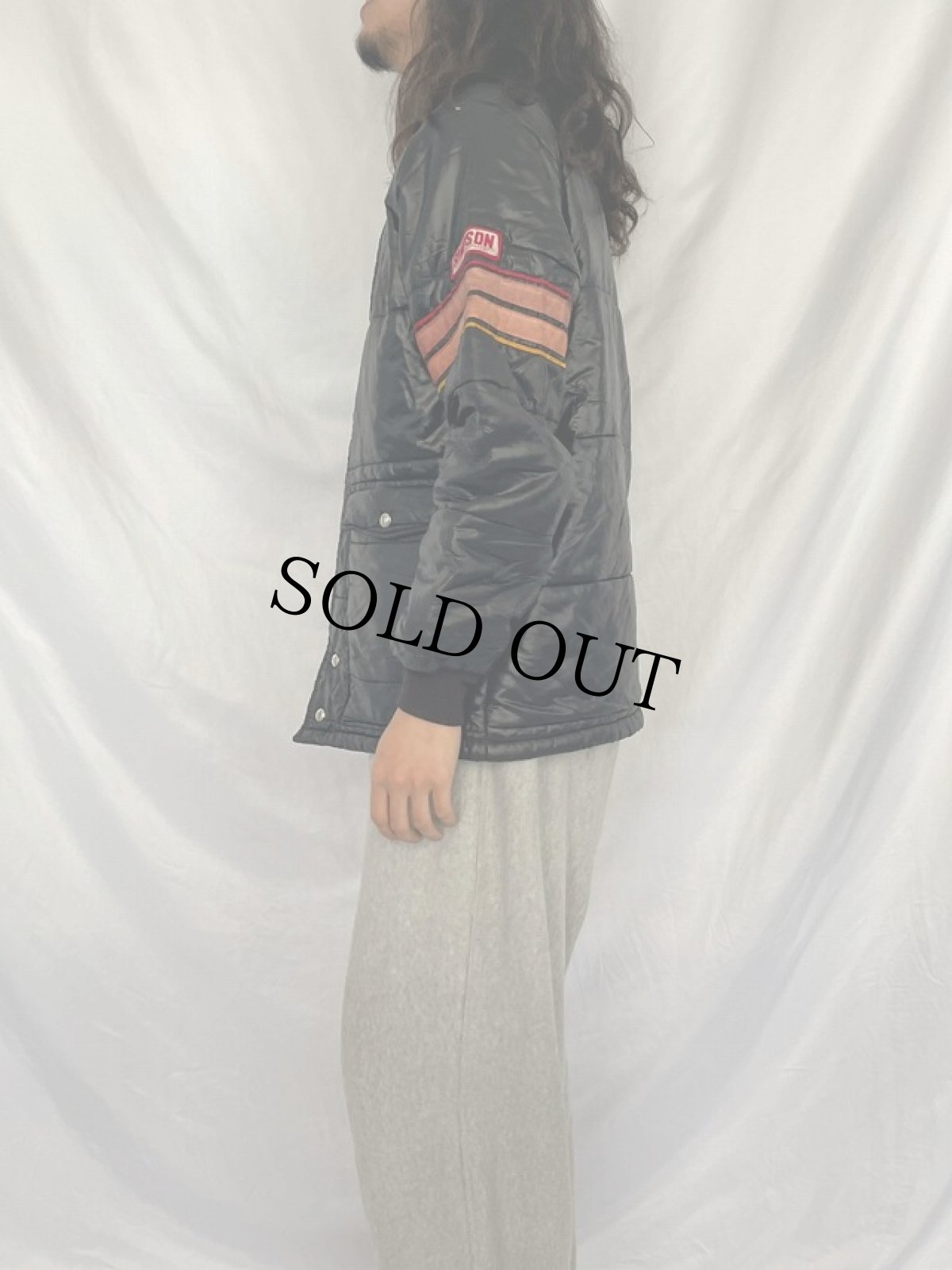 画像3: SIMPSON 袖ボーダー 中綿入りジャケット (3)