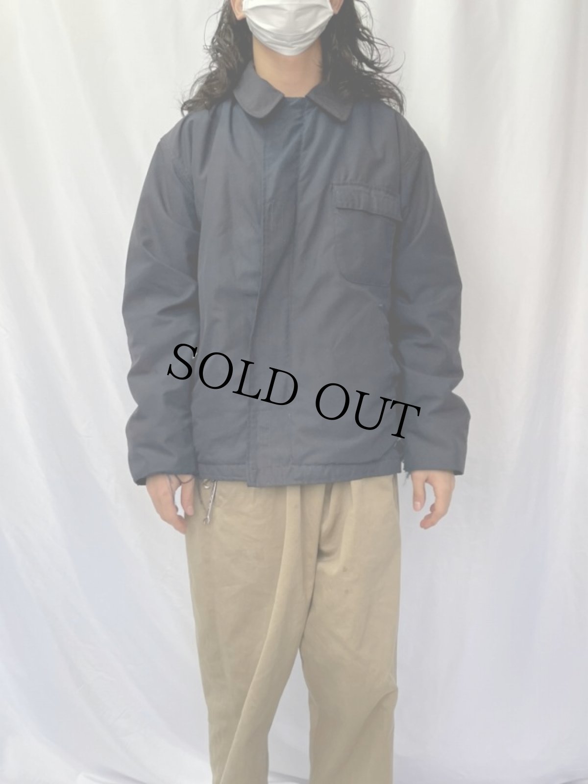 画像2: 90's U.S.NAVY "A-2 アラミド" ノーメックス デッキジャケット LARGE (2)