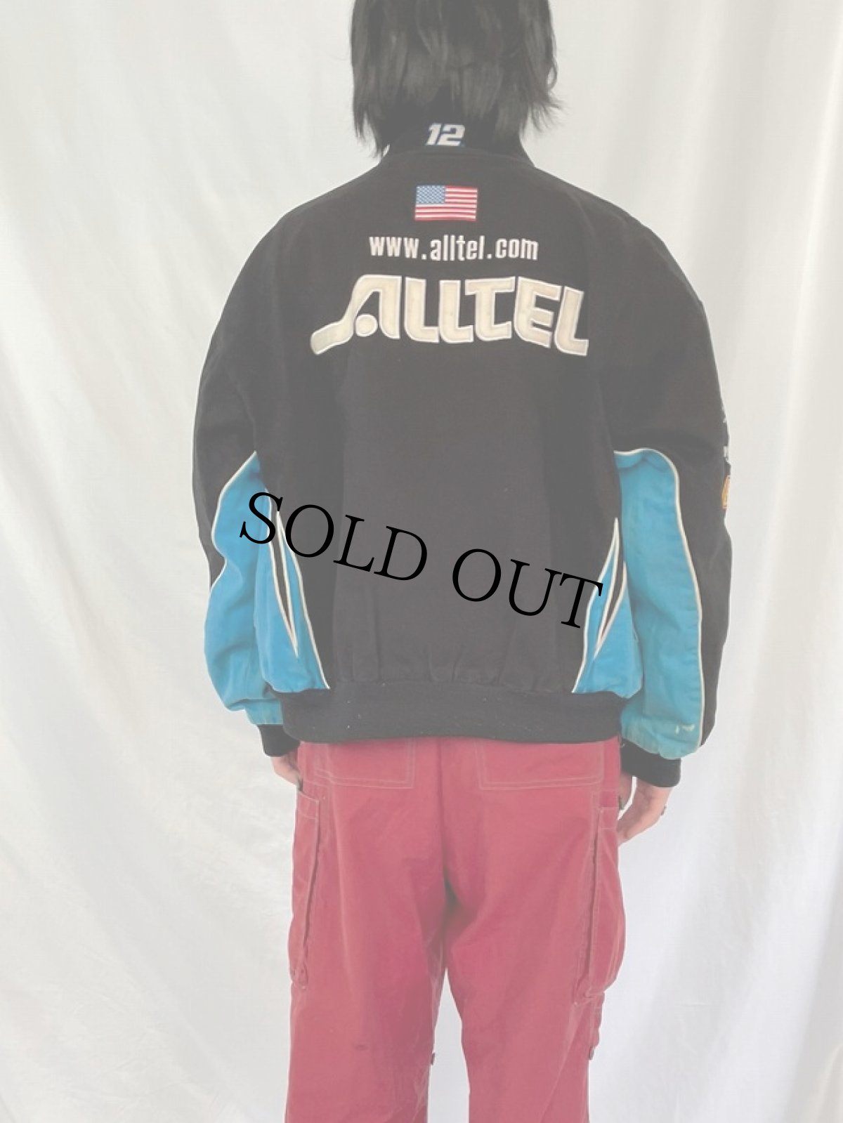 画像4: 90's〜 Team Caliber "ALLTEL" レーシングジャケット L (4)