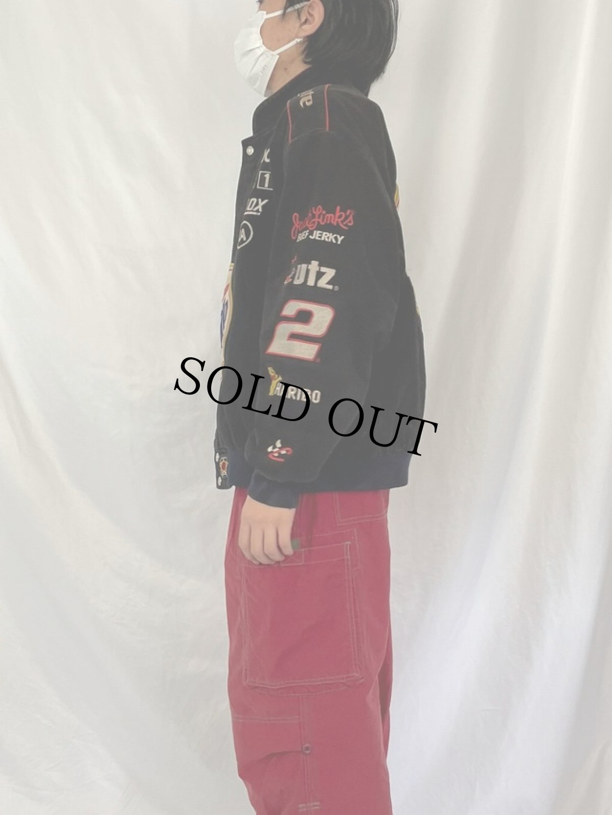 画像3: JEFF HAMILTON "miller Lite" レーシングジャケット XL (3)