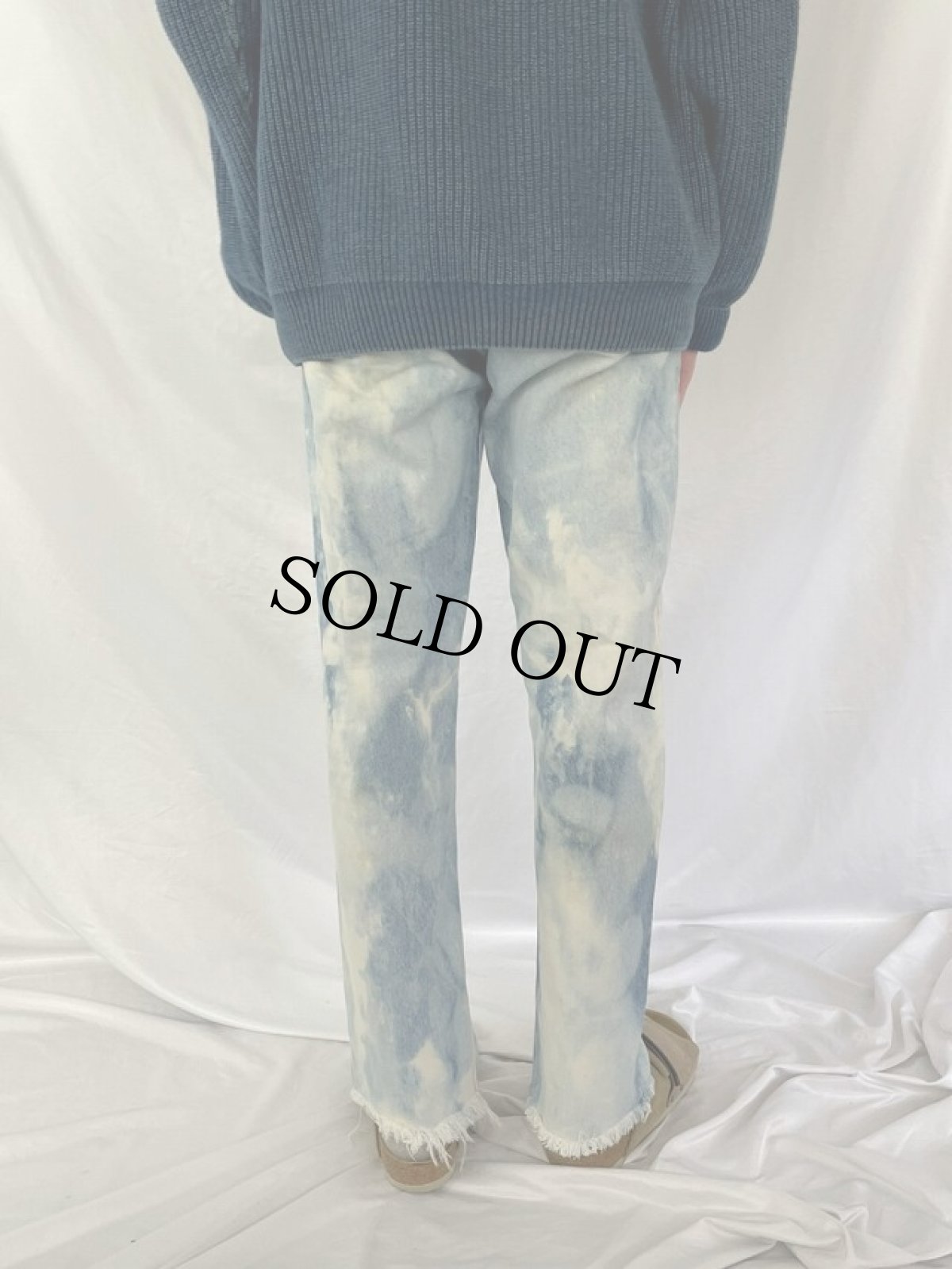 画像4: 90's Levi's 505 ブリーチデザイン カットオフデニムパンツ W32 (4)