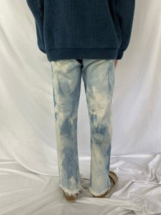 画像4: 90's Levi's 505 ブリーチデザイン カットオフデニムパンツ W32 (4)