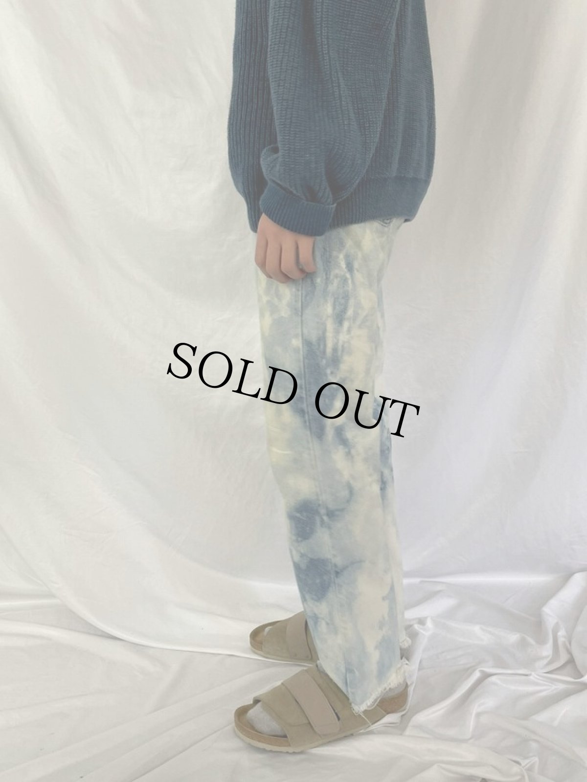 画像3: 90's Levi's 505 ブリーチデザイン カットオフデニムパンツ W32 (3)