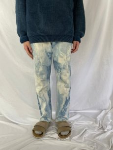 画像2: 90's Levi's 505 ブリーチデザイン カットオフデニムパンツ W32 (2)