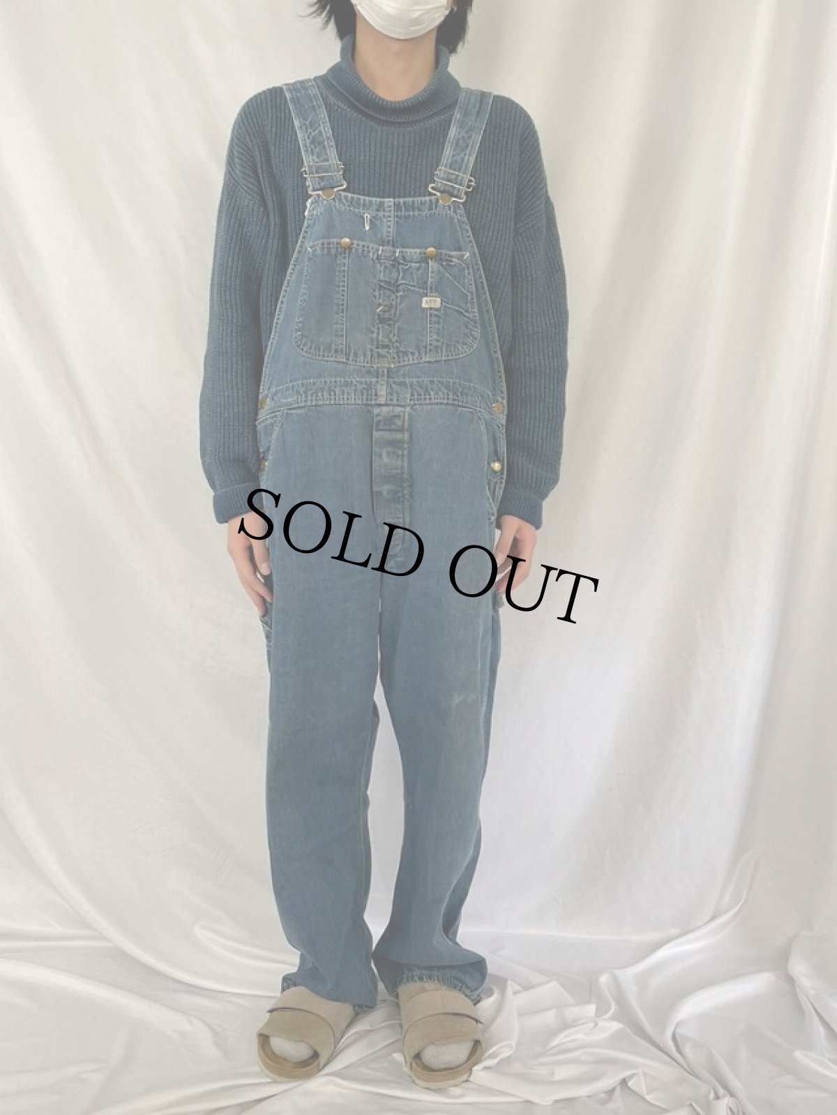 画像2: 70's Lee USA製 "JELT DENIM" デニムオーバーオール (2)