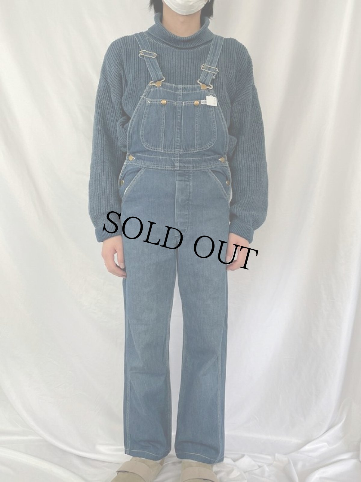 画像2: 80's Lee USA製 デニムオーバーオール (2)