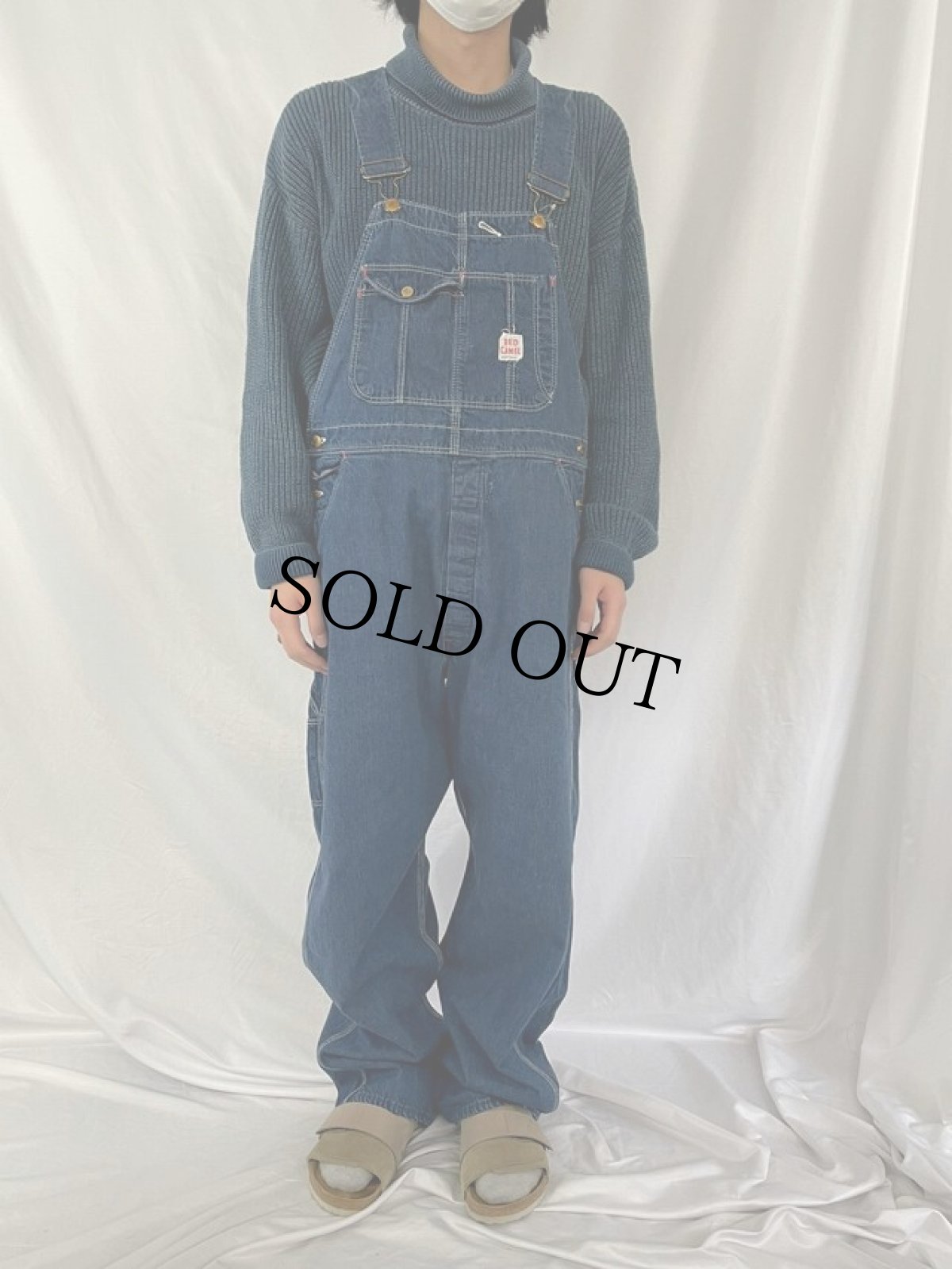 画像2: 60's RED CAMEL デニムオーバーオール (2)