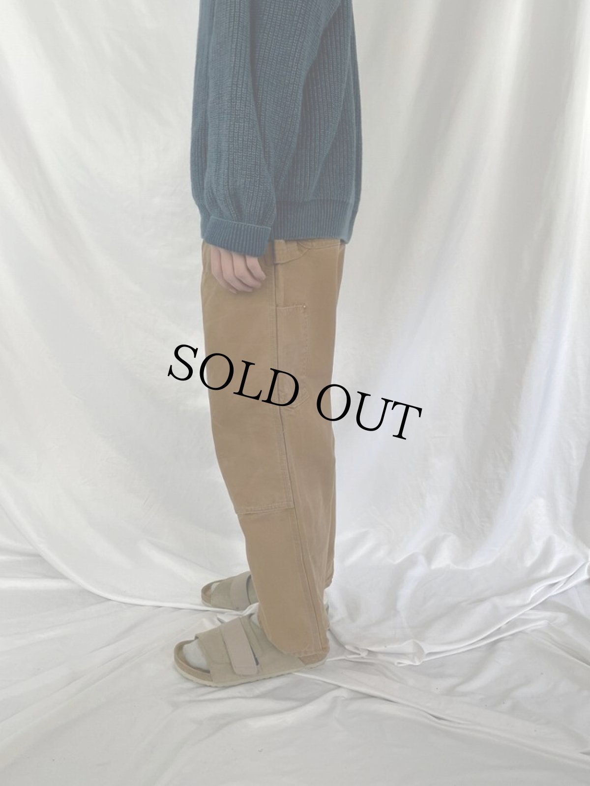 画像3: 70's Carhartt プリントタグ USA製 ダブルニー ダックペインターパンツ W31 (3)