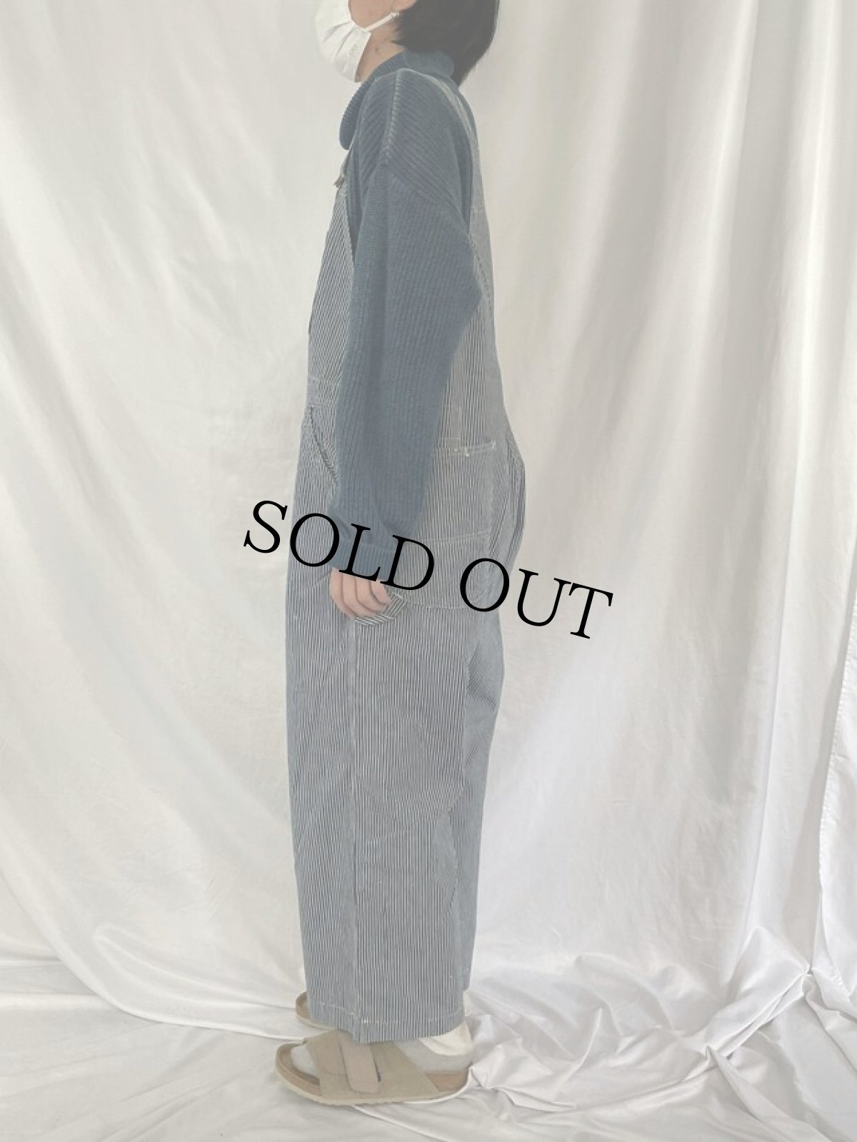 画像3: 60's Lee ヒッコリーストライプ柄 オーバーオール (3)