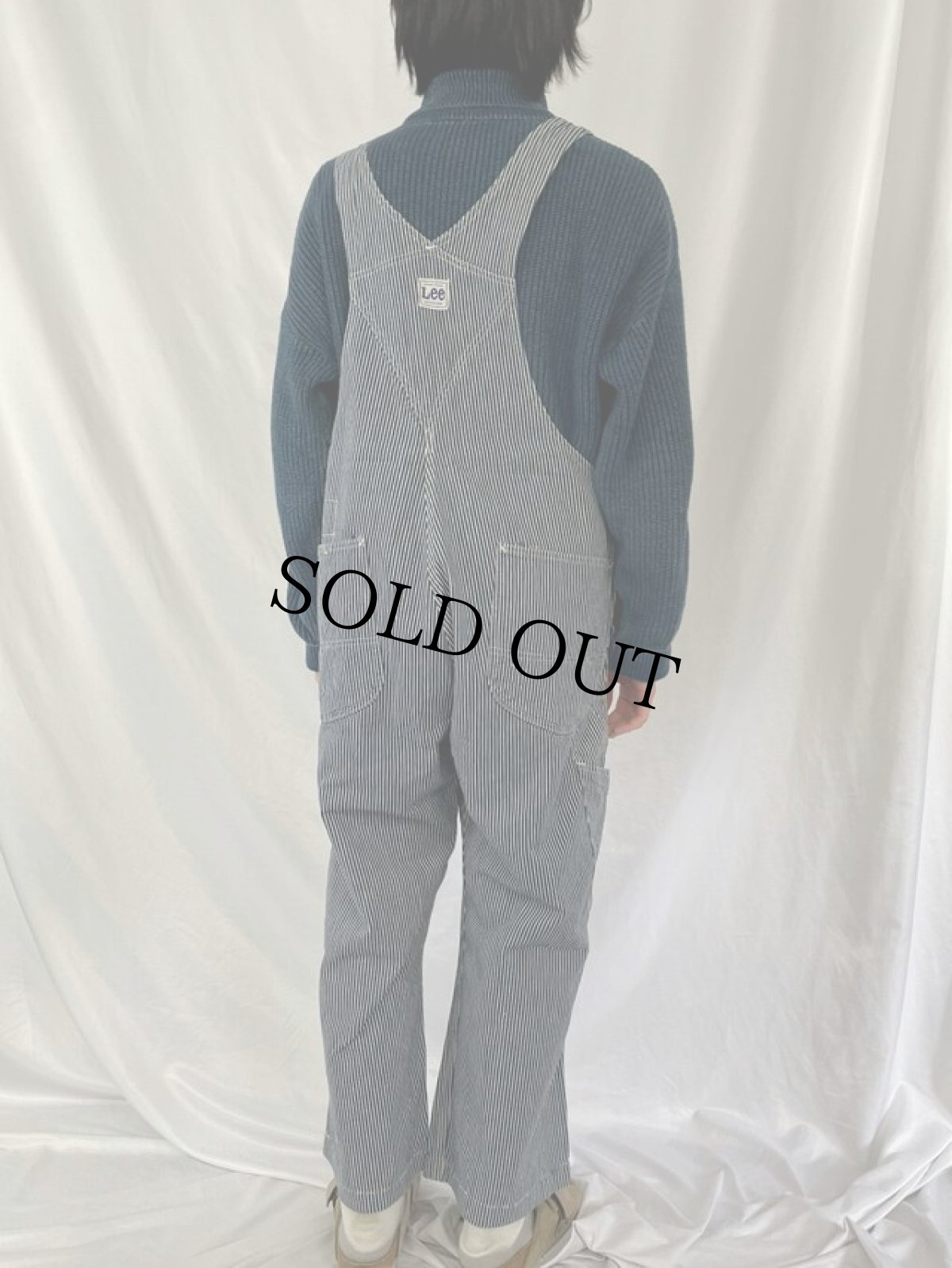 画像4: 60's Lee ヒッコリーストライプ柄 オーバーオール (4)