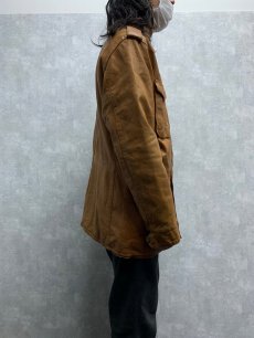 画像3: 70's USA製 "M-65 TYPE" エポレット付き レザージャケット SIZE44 (3)