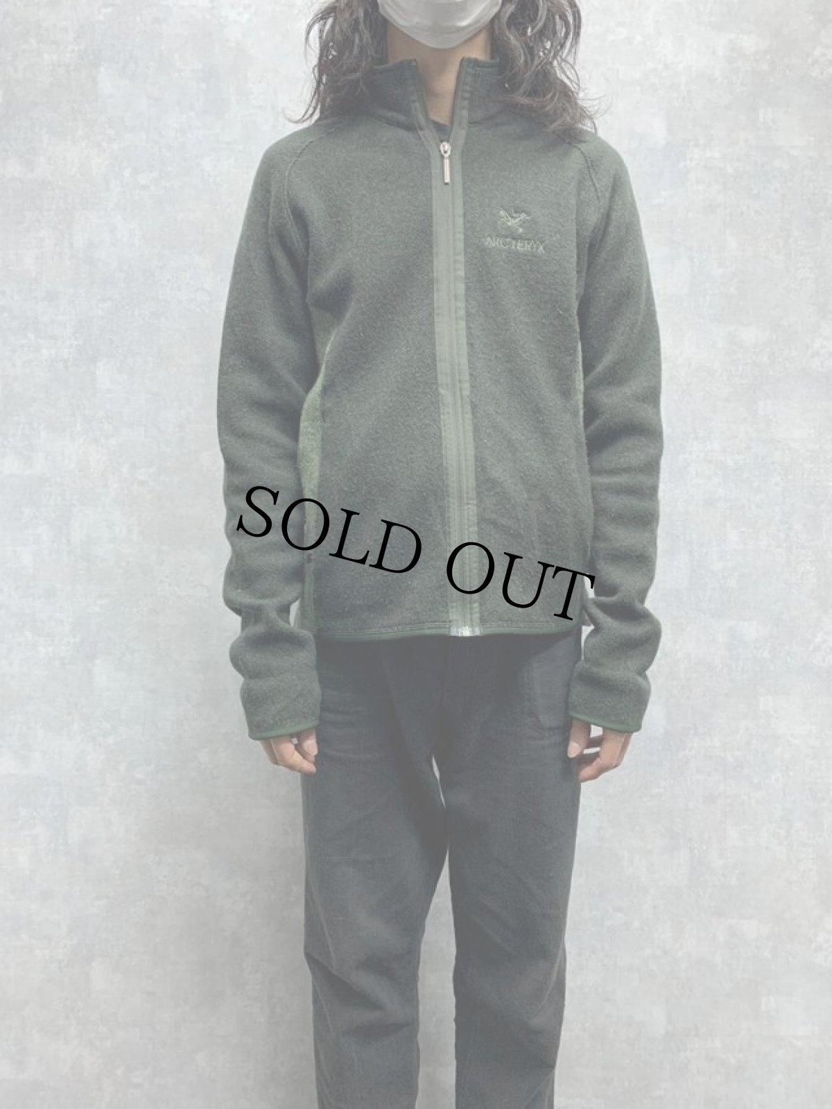 画像2: ARC'TERYX ウール×ナイロン ジップジャケット L (2)