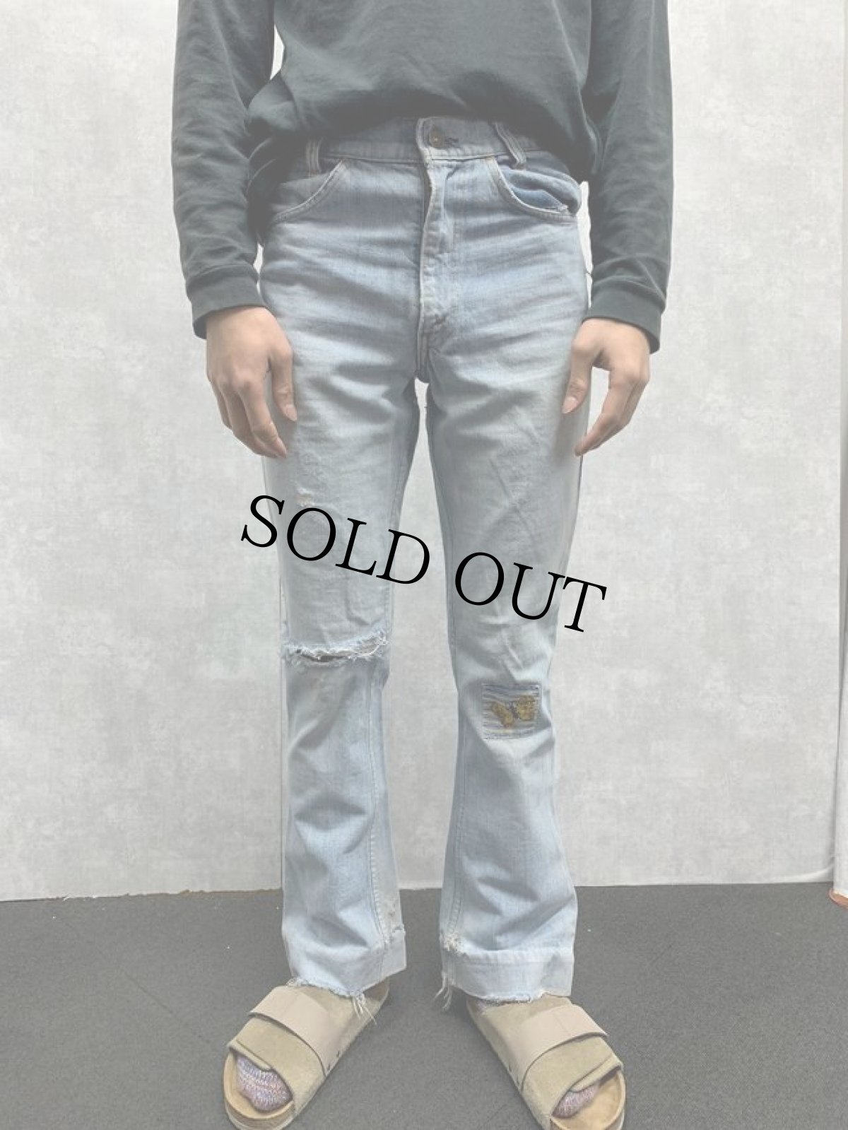 画像2: 70〜80's Levi's 646 フレアデニムパンツ W28 (2)