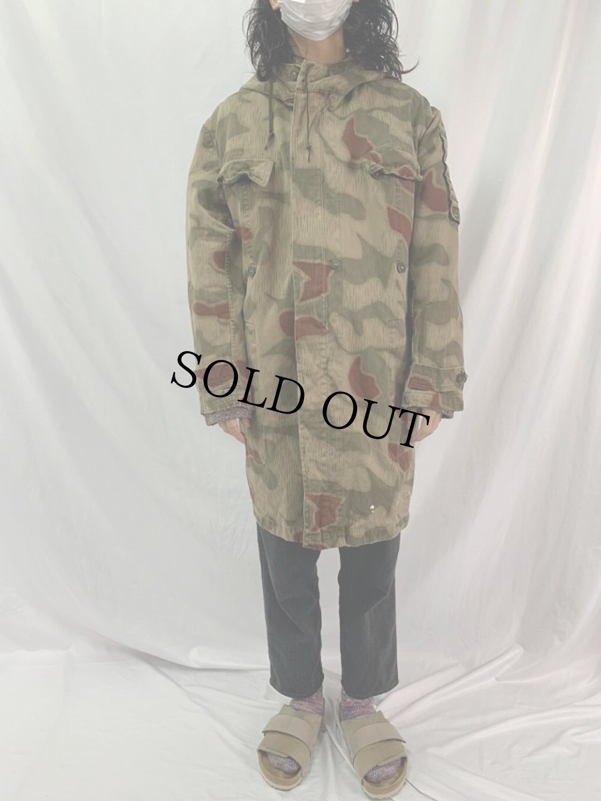 画像2: 50〜60's ドイツ連邦 BGS(国境警備隊) ウォーターカモ フィールドパーカー SIZE52 (2)