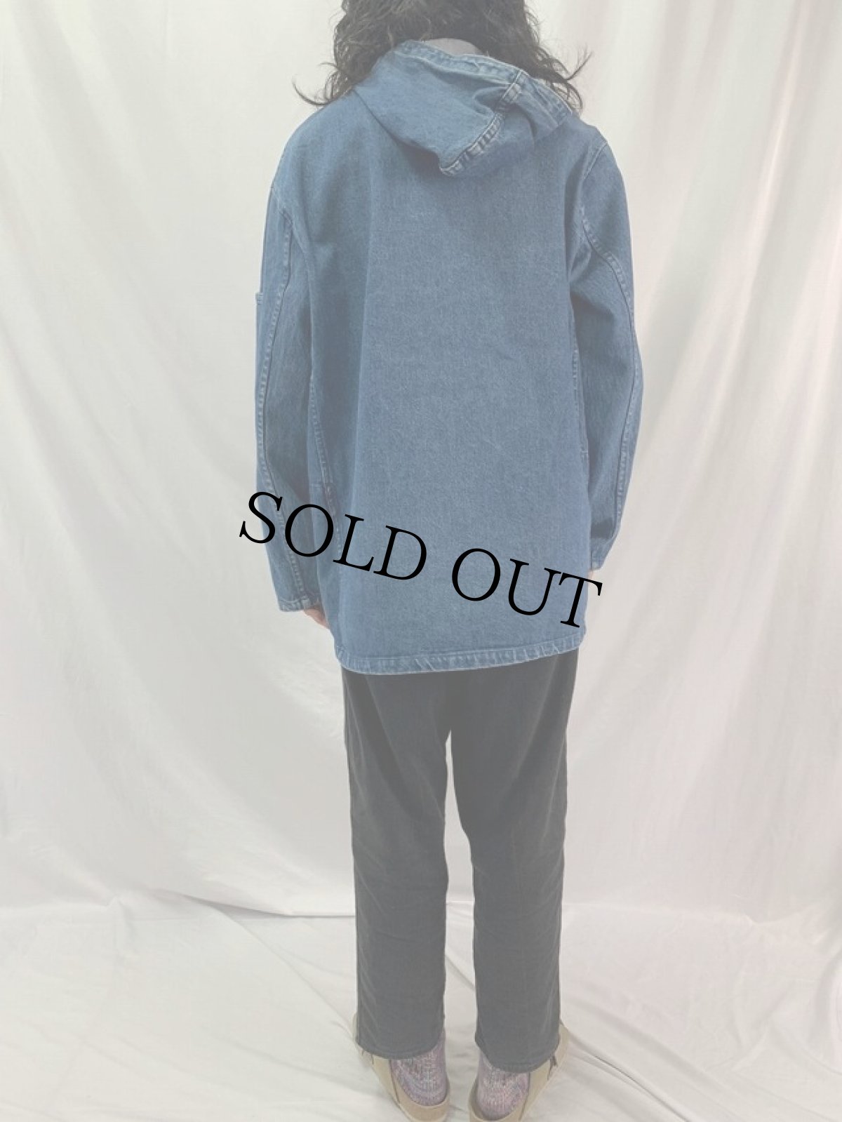 画像4: 80〜90's Polo RALPH LAUREN USA製 デニムダッフルコート M (4)