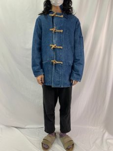 画像2: 80〜90's Polo RALPH LAUREN USA製 デニムダッフルコート M (2)