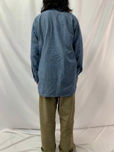 画像4: 40〜50's USN シャンブレーシャツ SIZE15 (4)