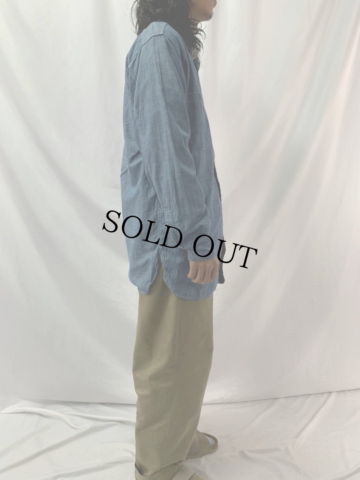 画像3: 40〜50's USN シャンブレーシャツ SIZE15 (3)