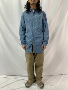 画像2: 40〜50's USN シャンブレーシャツ SIZE15 (2)