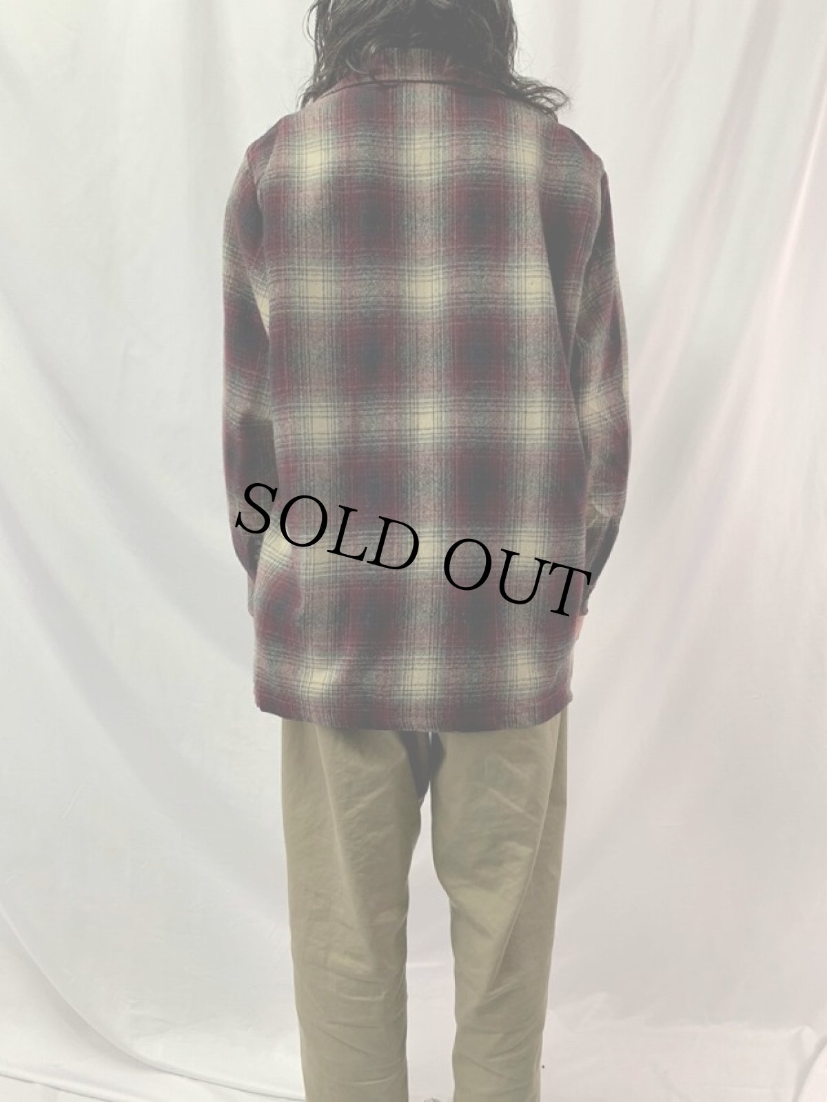 画像4: 60's McGREGOR "TOPSTAR JACKET TYPE" オンブレーチェック柄 ウールテーラードジャケット XL (4)