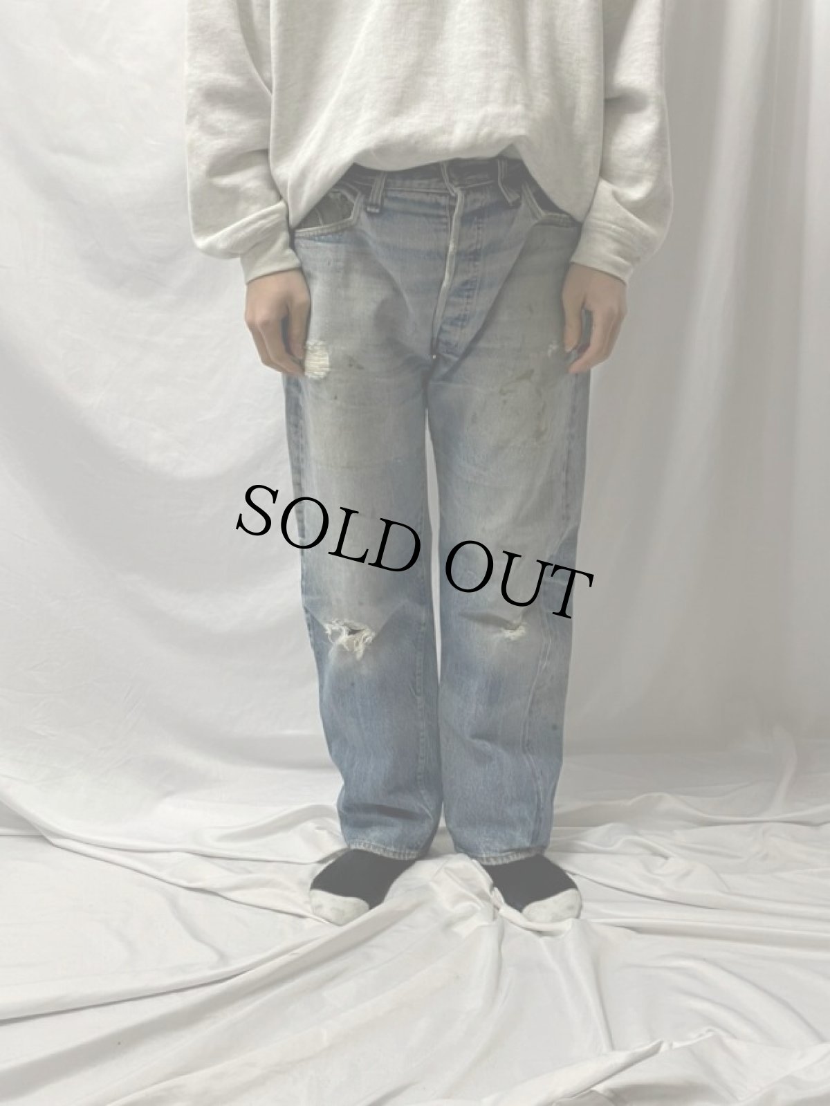 画像2: 70's Levi's 501 66後期 USA製 デニムパンツ W34 (2)