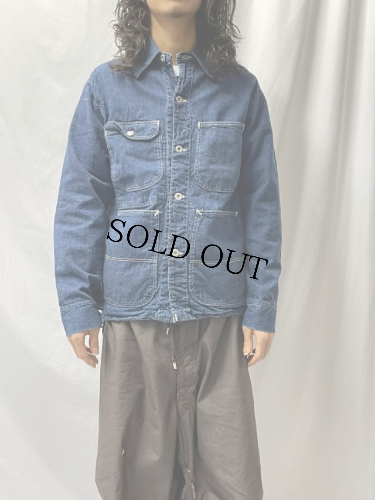 画像2: 60's〜 デニムカバーオール (2)