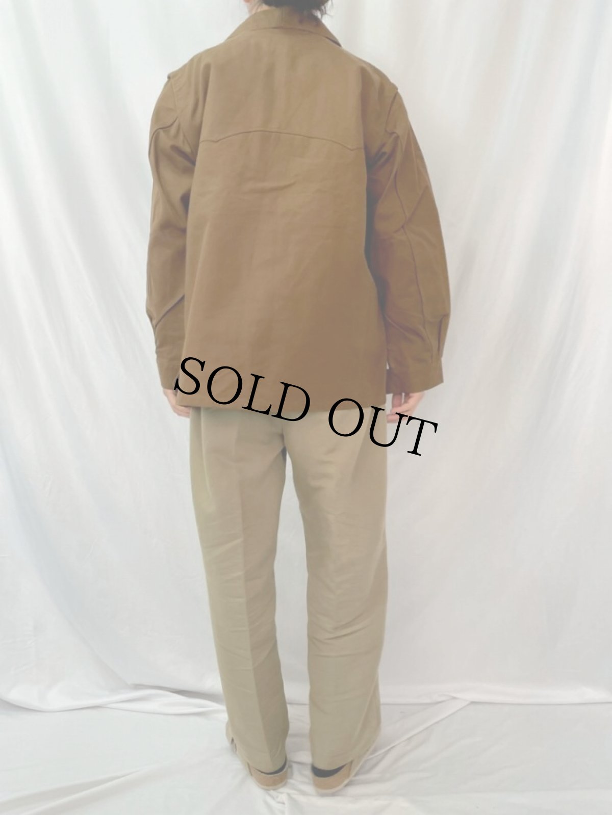 画像4: 40〜50's SNCF フランス国鉄 ダックワークジャケット DEADSTOCK (4)