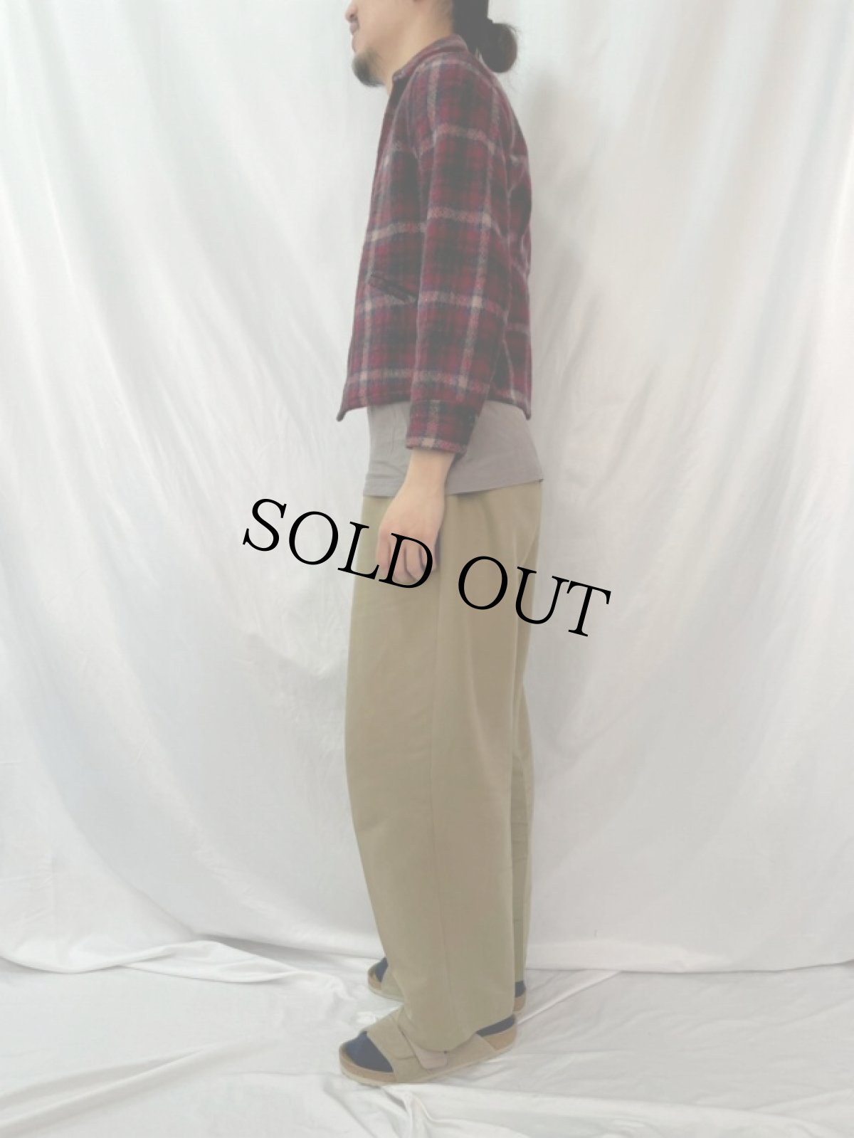 画像3: 40's PINE CREST チェック柄 ウールスポーツジャケット (3)